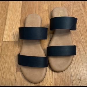 Lulu Oona Black Slide Sandal